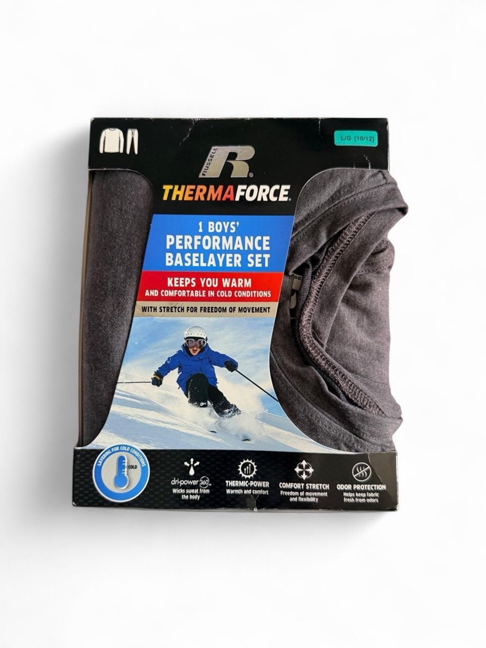 Russell Thermaforce Boys Baselayer Set • Size L (10/12) • Cold Weather Gear